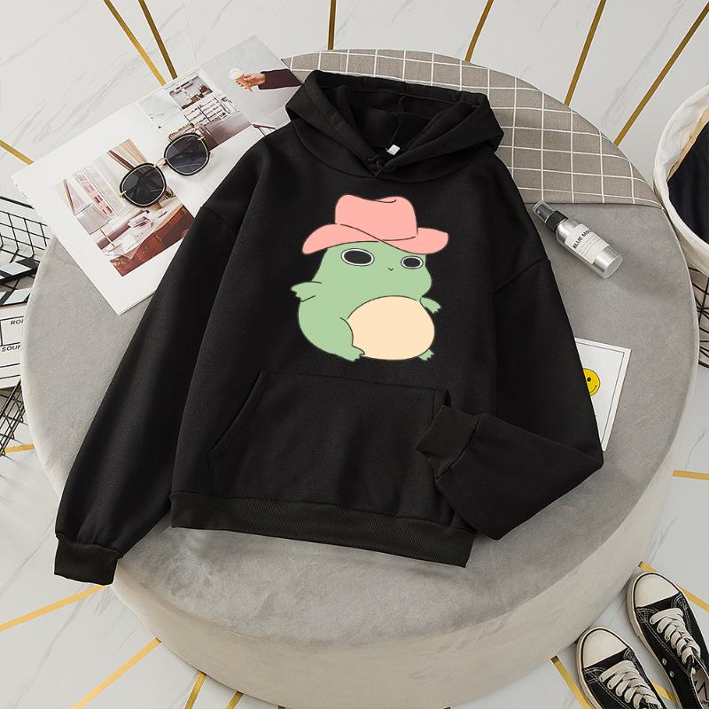 Women's Hoodies & Sweatshirts Womens Loose Casual Long Sleeve Pullover Tops Streetwear Hooded Sweatshirt Oversized Women Funny Frog Cartoon, Black
Women's Hoodies & Sweatshirts Womens Loose Casual Long Sleeve Pullover Tops Streetwear Hooded Sweatshirt Oversized Women Funny Frog Cartoon, Black