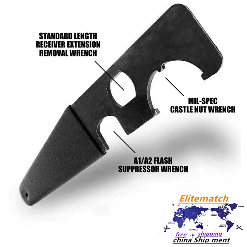 elitematch AR15/M4 Tool Wrench All Steel Metal Leather Grip
elitematch AR15/M4 Tool Wrench All Steel Metal Leather Grip