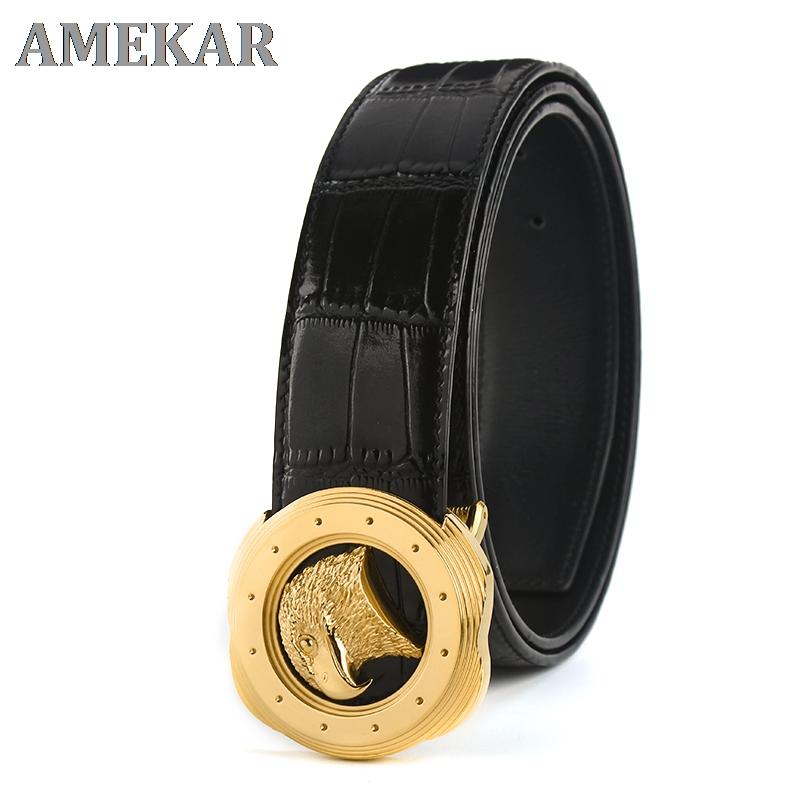Belts High Quality Fashion Eagle Buckle Genuine Leather Belt Designer Luxury Casual Male Cowhide, Silver
Belts High Quality Fashion Eagle Buckle Genuine Leather Belt Designer Luxury Casual Male Cowhide, Silver