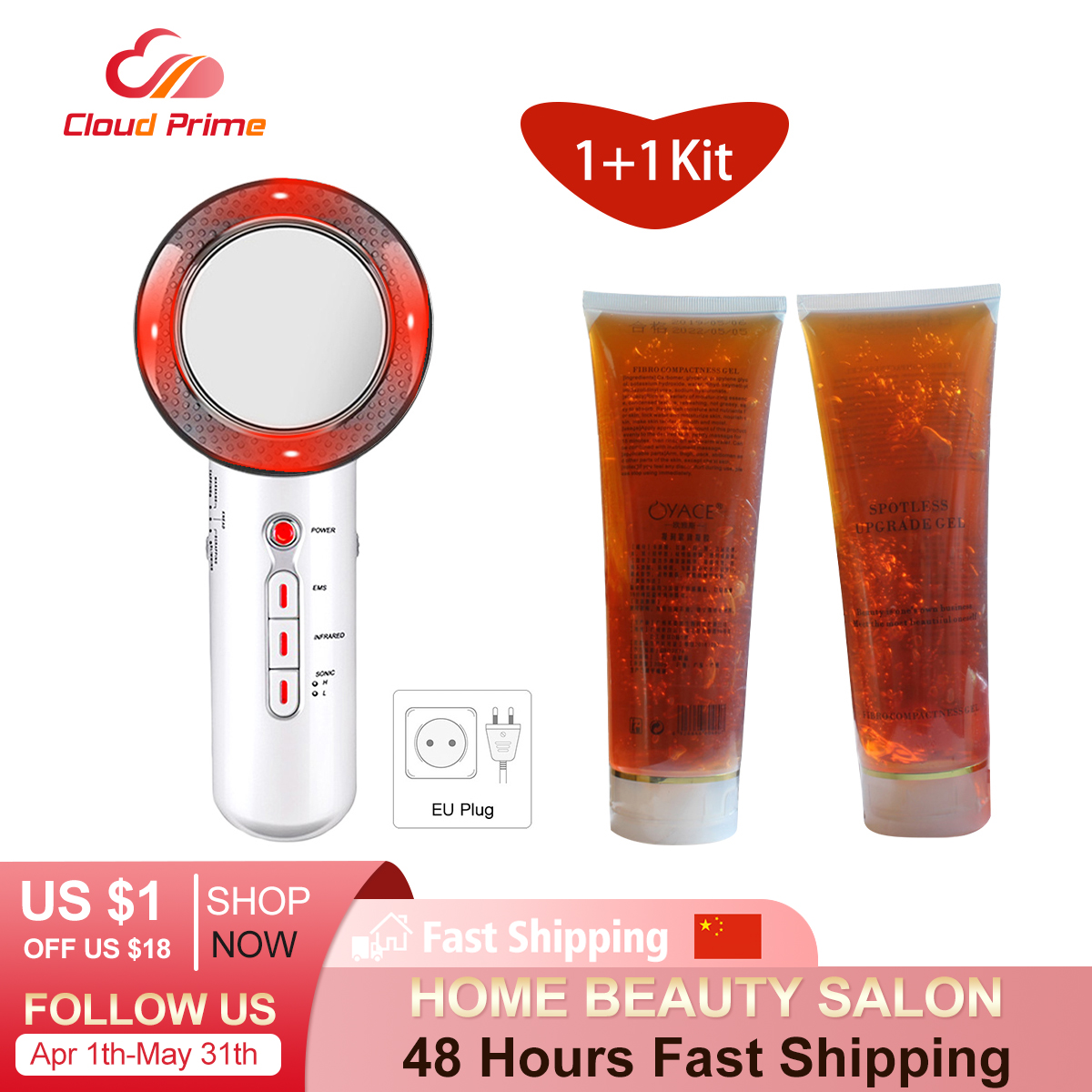 3 in 1 EMS Body Massager Ultrasonic Cavitation Slimming Machine With 1Pcs Fat Burn Slim Cream Gel Cavitation Anti Cellulite Set
3 in 1 EMS Body Massager Ultrasonic Cavitation Slimming Machine With 1Pcs Fat Burn Slim Cream Gel Cavitation Anti Cellulite Set