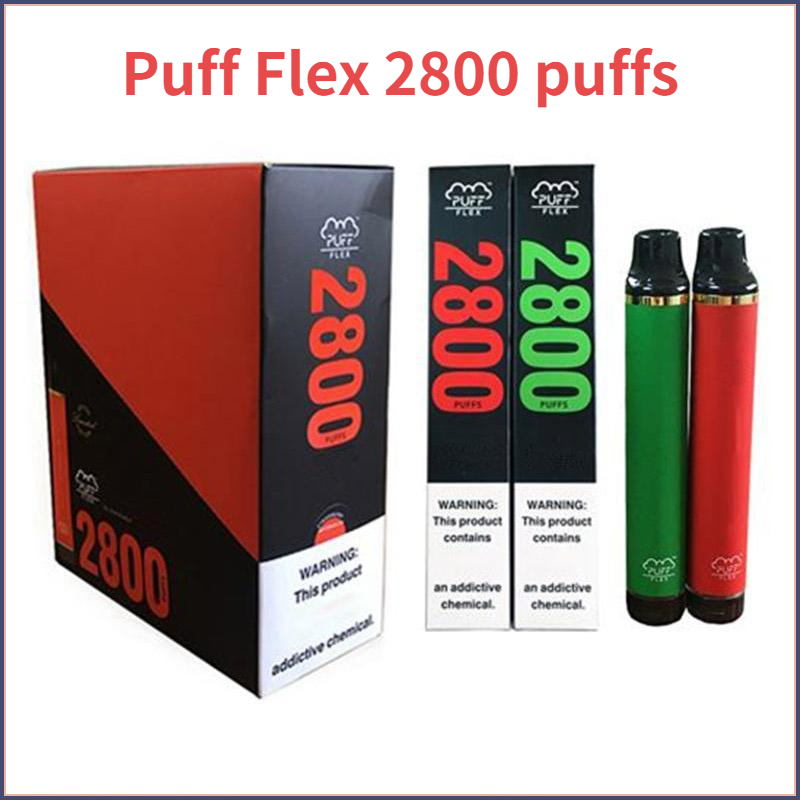 puff flex e Cigarettes starter Kits 2800 Puffs Disposable Vape Pen 1500mAh Battery 10ML Pre-Filled 13Colors Original vapors wholesale
puff flex e Cigarettes starter Kits 2800 Puffs Disposable Vape Pen 1500mAh Battery 10ML Pre-Filled 13Colors Original vapors wholesale