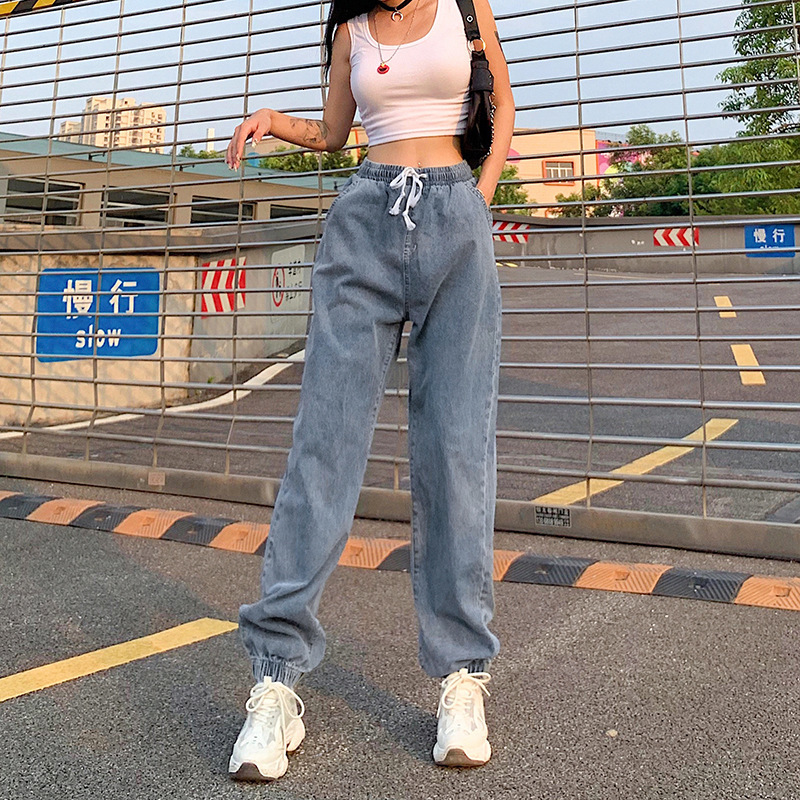 2021 Brand New Women Solid Color Loose Jeans Spring Ladies Casual Style Drawstring Pocket High Waisted Denim Pants Streetwear (blue) 1ckt, Beige
2021 Brand New Women Solid Color Loose Jeans Spring Ladies Casual Style Drawstring Pocket High Waisted Denim Pants Streetwear (blue) 1ckt, Beige