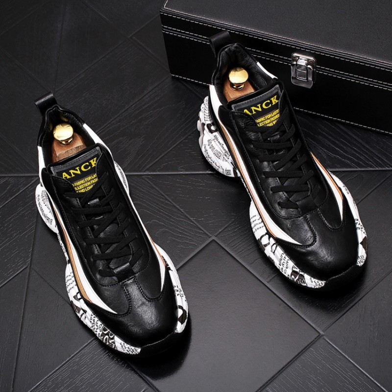 NEW Casual Men Shoes Platform Boots Vintage Male Thick Sole Trainers Running Shoe High Quality Youth Boy Gym Teenagers Zapatos Hombre A11