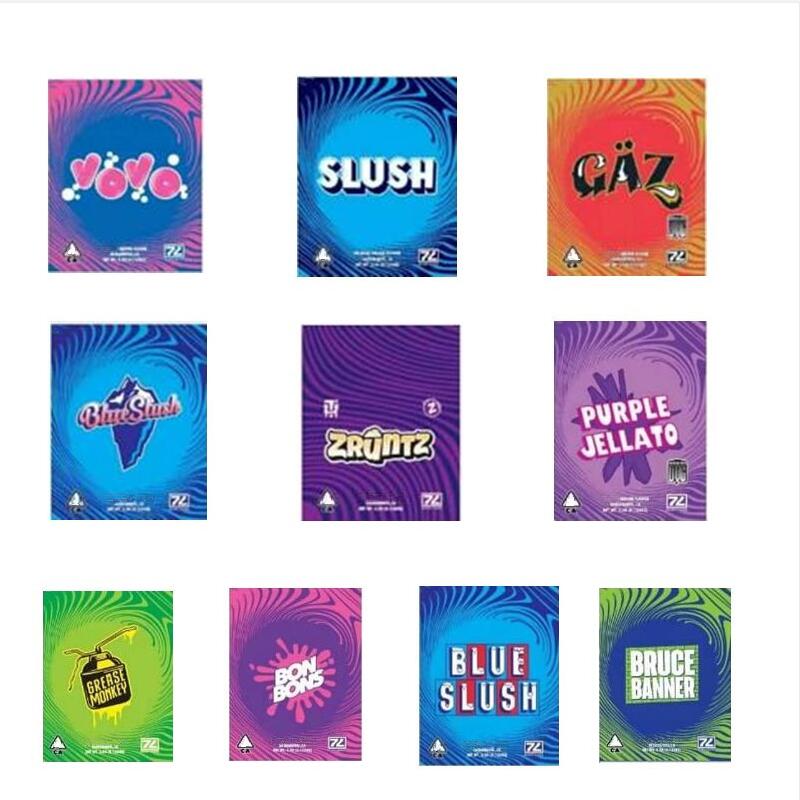 3.5G Runtz Mylar Bag JOKE'S UP Taffiez Sherb Money Wick Gumbo Blue Slush Whte Plum Mochi Dry Herb Flower Packaging bags
3.5G Runtz Mylar Bag JOKE'S UP Taffiez Sherb Money Wick Gumbo Blue Slush Whte Plum Mochi Dry Herb Flower Packaging bags