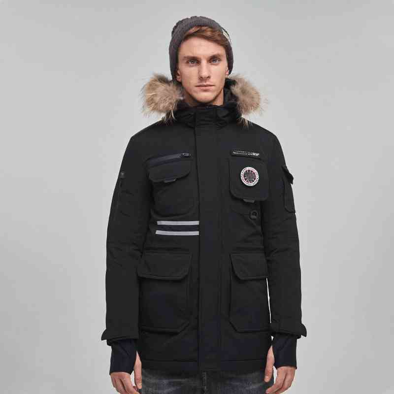 Designer Luxury Winter Outdoor Canadian Map Table Down Jacket Mens Womens Raccoon Dog Hair Thickened Medium Long Work Coat Gooses
Designer Luxury Winter Outdoor Canadian Map Table Down Jacket Mens Womens Raccoon Dog Hair Thickened Medium Long Work Coat Gooses