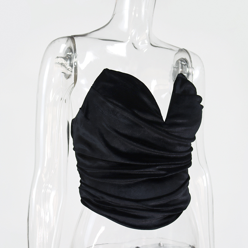 NewAsia Black Corset Top Women Sexy Off Shoulder Underwire Push Up Padded Zipper Bustier Top Woman Summer Beach Party Clothes 210308