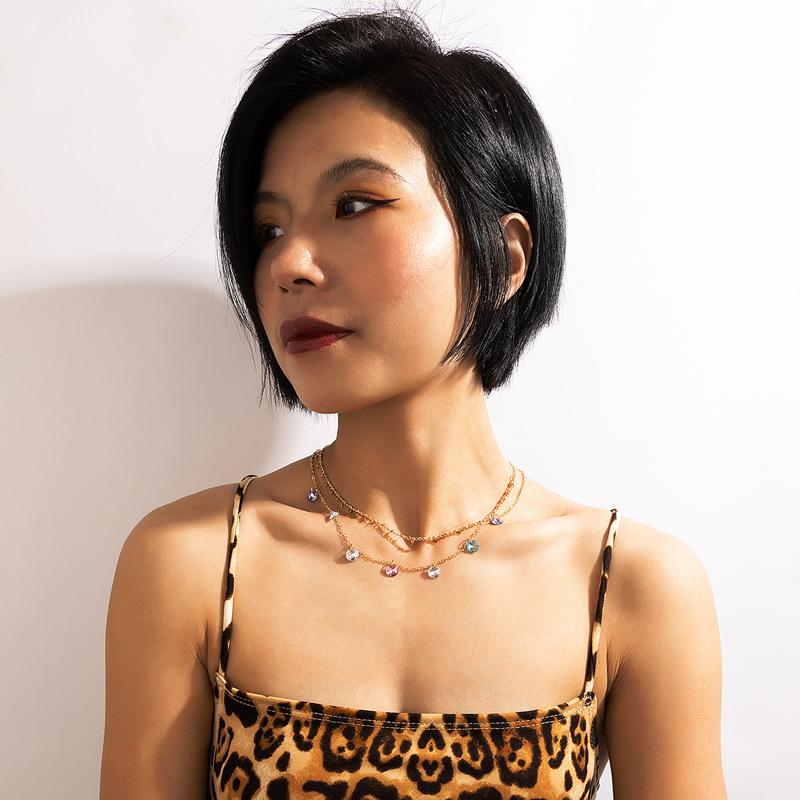pendant necklaces huangtang charms colorful crystal star necklace for women multilayer gold color clavicle chain beach jewelry party gift, Silver
pendant necklaces huangtang charms colorful crystal star necklace for women multilayer gold color clavicle chain beach jewelry party gift, Silver