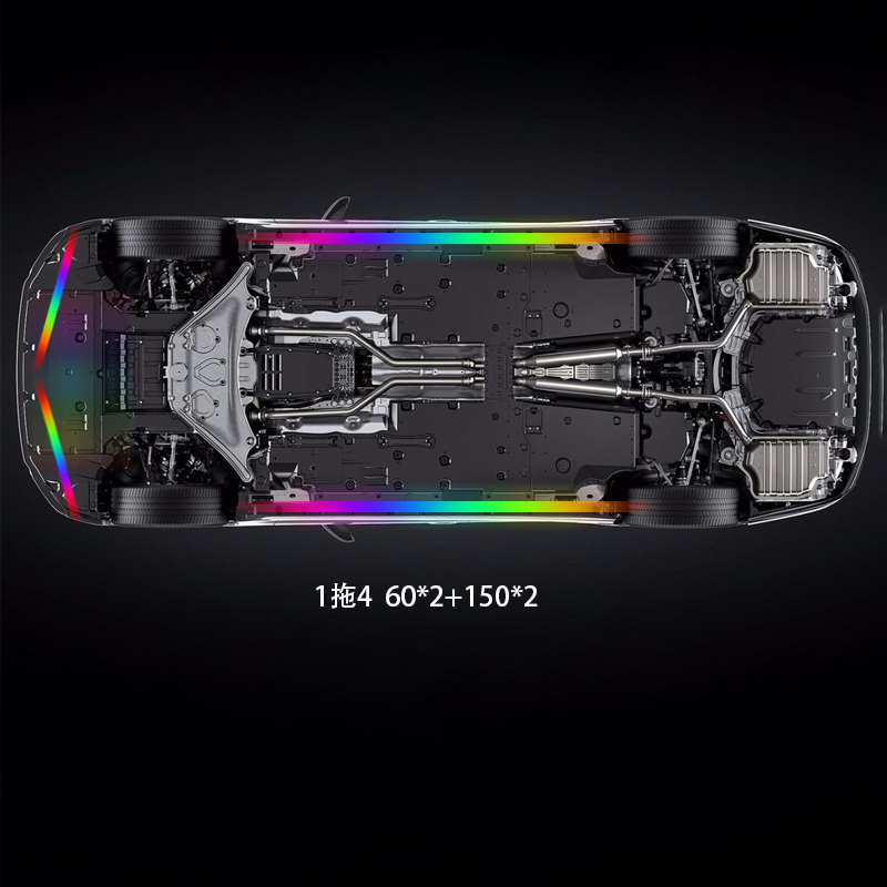 Cars Underbody Ambient Light for Trucks Streamer LED Strip Neon Lights Colorful Flexible RGB App Remote Car Decorative Styling Atmosphere 12v Underglo