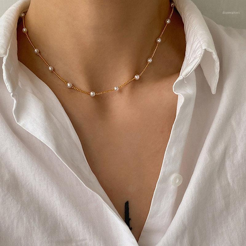 Chains 2021 Streetwear Sweet Style Pearl Choker Necklace On The Neck Beads Chain Jewelry Collar For Girl Decoration
Chains 2021 Streetwear Sweet Style Pearl Choker Necklace On The Neck Beads Chain Jewelry Collar For Girl Decoration