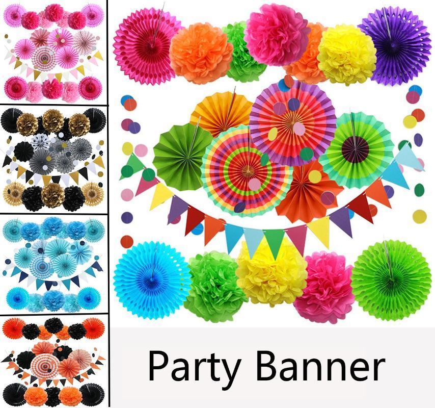 Party Decoration 1SET Colour Banner Paper Flower Ball Art Fan Round Garland Birthday Festive Flag Creative Wall Hanging Hollow Carved Decor
Party Decoration 1SET Colour Banner Paper Flower Ball Art Fan Round Garland Birthday Festive Flag Creative Wall Hanging Hollow Carved Decor