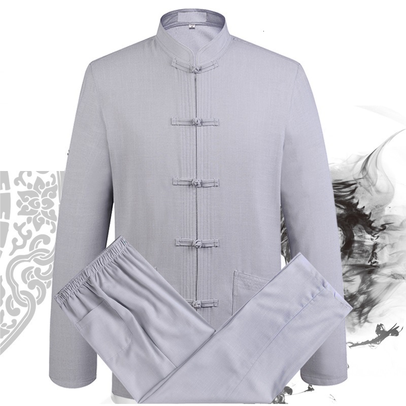 Adult Black Blue White Cotton Linen Tai Chi Uniform Martial Arts Suit Kung Fu Wushu Clothes Taiji Clothing Jacket+pants Sets