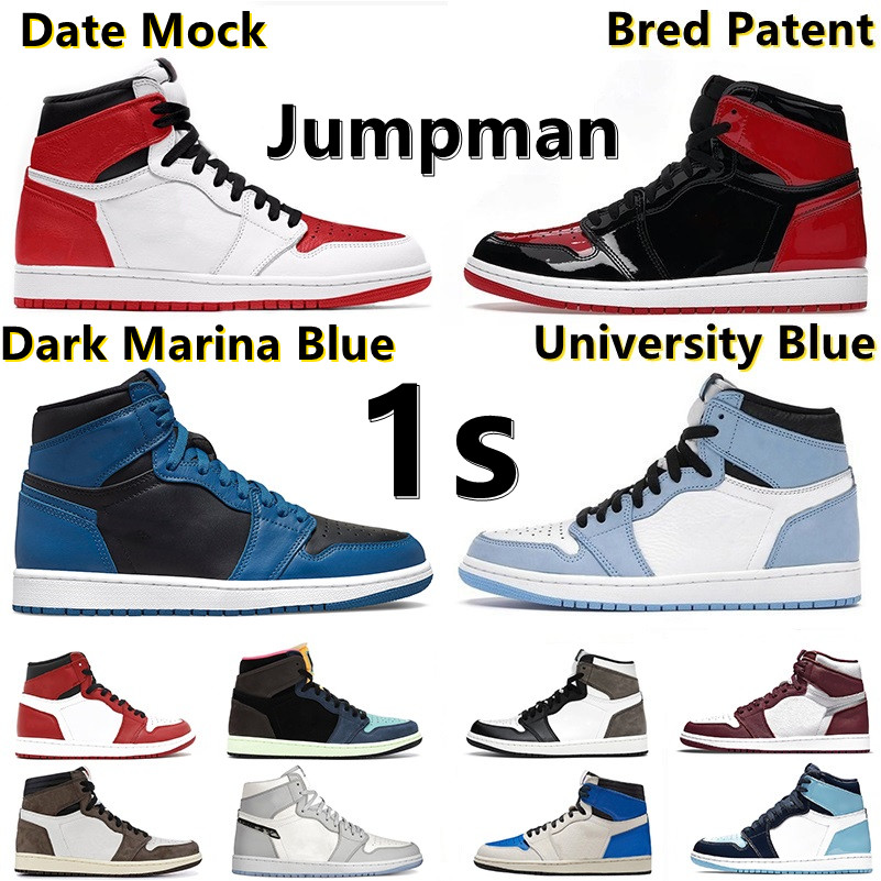 Date Mock Jumpman 1 1s OG High Bred Patent Basketball shoes University Blue Travis scotts Bordeaux Dark Marina Blue Chicago Tokyo bio hack men women sports sneakers, 16
Date Mock Jumpman 1 1s OG High Bred Patent Basketball shoes University Blue Travis scotts Bordeaux Dark Marina Blue Chicago Tokyo bio hack men women sports sneakers, 16