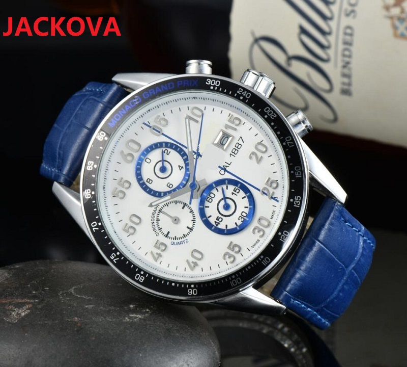 factory mens multi functional stopwatch watches 43MM leather strap waterproof Classic Sapphire solid Clasp President Male Wristwatches, As pic
factory mens multi functional stopwatch watches 43MM leather strap waterproof Classic Sapphire solid Clasp President Male Wristwatches, As pic