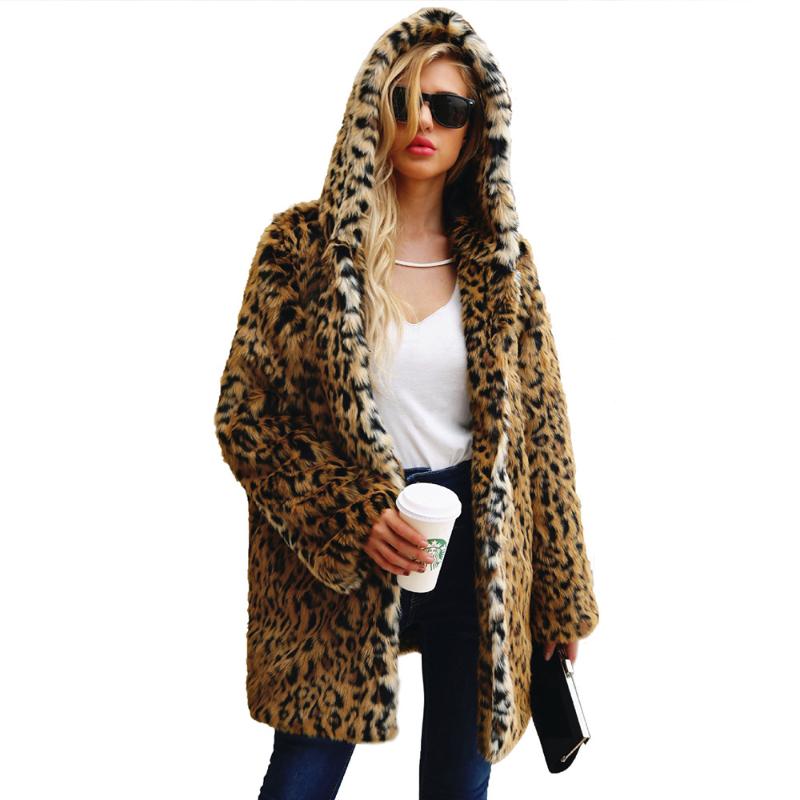 Women's Fur & Faux Donsignet Women Coat Autumn Winter Fashion Hooded Leopard Cold Resistance Mid-Long, Black
Women's Fur & Faux Donsignet Women Coat Autumn Winter Fashion Hooded Leopard Cold Resistance Mid-Long, Black