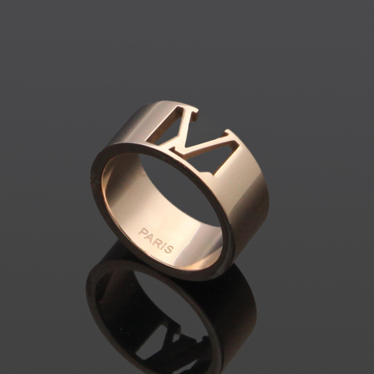 Fashion Jewelry letter band rings bague for Man lady women Party lovers gift engagement jewelrys