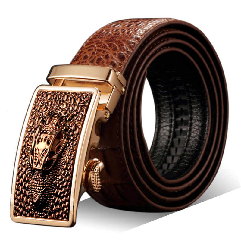 2021 New Texture Man Leather Automatic Buckle Crocodile Pattern Men's Belt Yc48, Black
2021 New Texture Man Leather Automatic Buckle Crocodile Pattern Men's Belt Yc48, Black