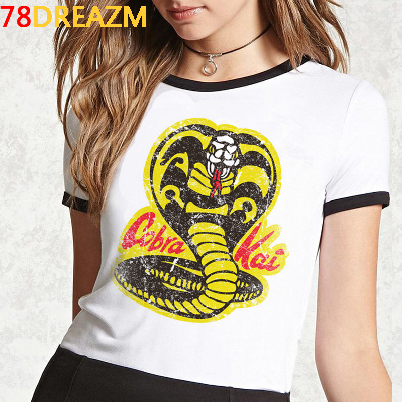 Hot Mens Karate T Shirt Kawaii Cartoon Cobra Kai Graphic Tees Men Summer Tops Cobra T-shirt Funny Fashion Unisex Tshirt Male L0223, White;black
Hot Mens Karate T Shirt Kawaii Cartoon Cobra Kai Graphic Tees Men Summer Tops Cobra T-shirt Funny Fashion Unisex Tshirt Male L0223, White;black