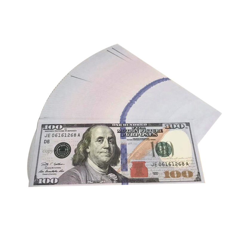 New Movie props party game dollar bill counterfeit currency 1 5 10 20 50 100 face value of US dollars fake money toy gift 100pcs/pack
New Movie props party game dollar bill counterfeit currency 1 5 10 20 50 100 face value of US dollars fake money toy gift 100pcs/pack