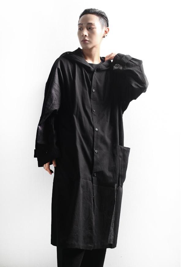 Men' Trench Coats Casual Thin Windbreaker Versatile Loose Linen Long Sleeve Hooded Jacket Summer Oversized Top, Black
Men' Trench Coats Casual Thin Windbreaker Versatile Loose Linen Long Sleeve Hooded Jacket Summer Oversized Top, Black