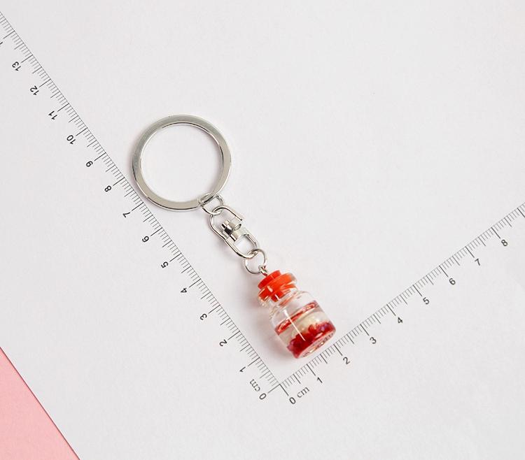 Keychains 2021 Cute Wishing Glass Bottle Floating Milk Moving Liquid Glitter Keychain Key Chain Ring Bag Pendent For Women D544
Keychains 2021 Cute Wishing Glass Bottle Floating Milk Moving Liquid Glitter Keychain Key Chain Ring Bag Pendent For Women D544