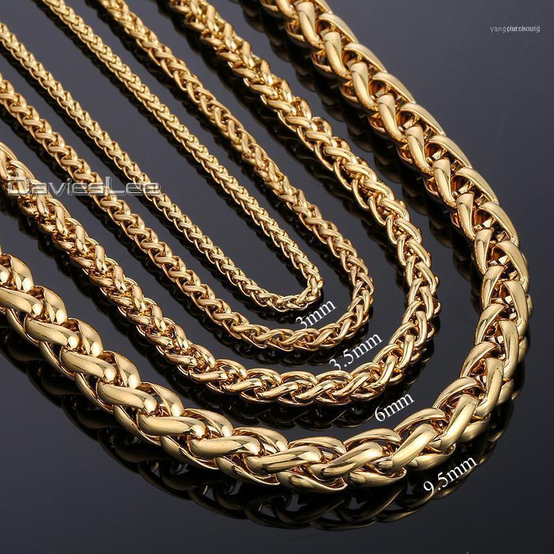 Davieslee Wheat Link Stainless Steel Necklace For Men Women's Chain 45cm 60cm 70cm DLKNM1361
Davieslee Wheat Link Stainless Steel Necklace For Men Women's Chain 45cm 60cm 70cm DLKNM1361