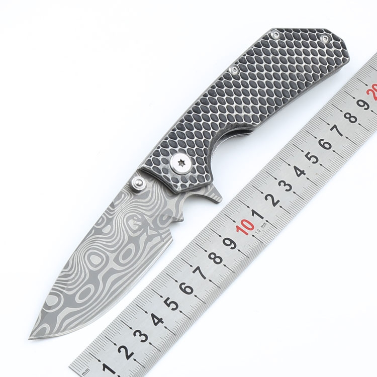 Strider Honeycomb Tactical Folding Knife Damascus Pattern Blade Steel Blade Outdoor Camping Hiking Hunting Survival Pocket Utility EDC Tools
Strider Honeycomb Tactical Folding Knife Damascus Pattern Blade Steel Blade Outdoor Camping Hiking Hunting Survival Pocket Utility EDC Tools
