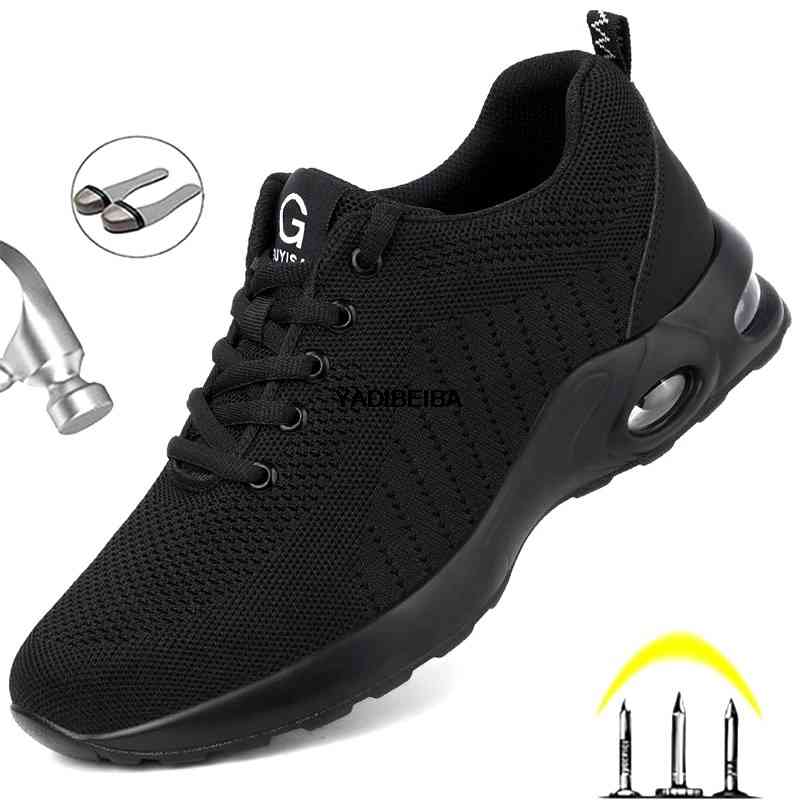 Dress Shoes Safety Men Comfort Boots Indestructible Work Fashion Sneakers Male Security Footwear PILT, Black
Dress Shoes Safety Men Comfort Boots Indestructible Work Fashion Sneakers Male Security Footwear PILT, Black