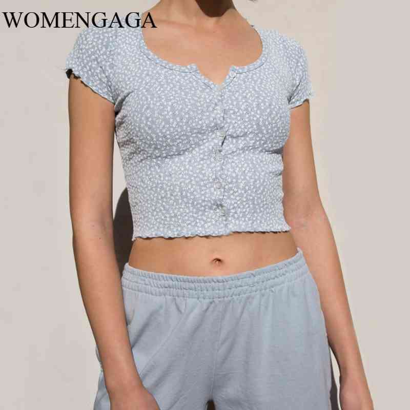 Summer Sexy Women Scoop Neck Button Down Floral Print Crop Tee Short Sleeve Printed Top B039 210603, Navy
Summer Sexy Women Scoop Neck Button Down Floral Print Crop Tee Short Sleeve Printed Top B039 210603, Navy