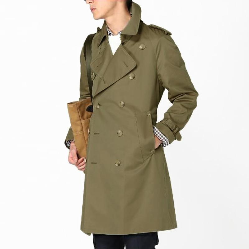 Men's Trench Coats Brand Coat Plus Size Custom-tailor England Double-breasted Long Slim Fit Classic Trenchcoat As Gifts, Khaki
Men's Trench Coats Brand Coat Plus Size Custom-tailor England Double-breasted Long Slim Fit Classic Trenchcoat As Gifts, Khaki