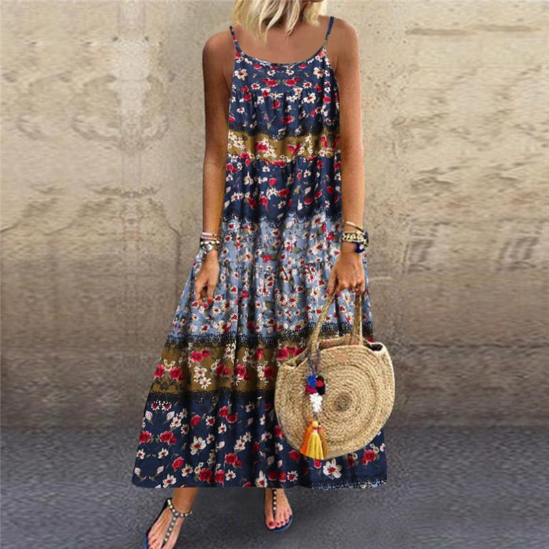 Beach Dress Women Plus Size Casual Loose Sleeveless Boho Retro Linen Print Long Maxi Dress #3l03, Green
Beach Dress Women Plus Size Casual Loose Sleeveless Boho Retro Linen Print Long Maxi Dress #3l03, Green