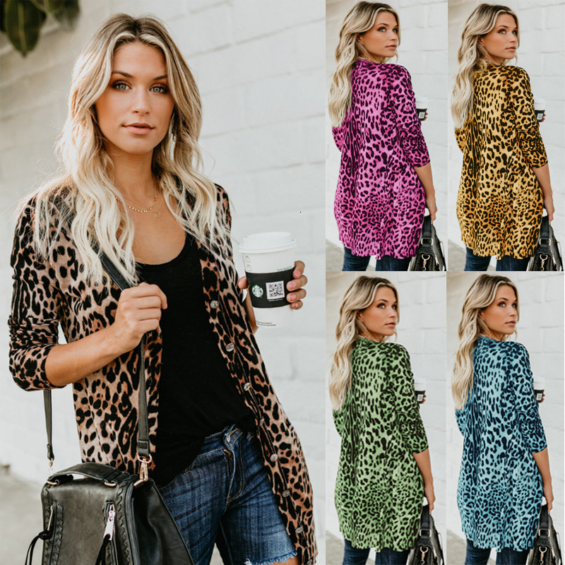 2021 New Casual Leopard Jacket Coats Spring Female Clothes Tops Streetwear Loose Long Coat Cheetah Print Women Rhhe, Dark brown
2021 New Casual Leopard Jacket Coats Spring Female Clothes Tops Streetwear Loose Long Coat Cheetah Print Women Rhhe, Dark brown