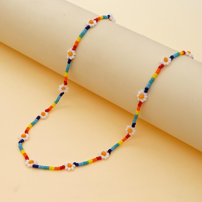 Chokers Shinus Boho Daisy Necklace Choker For Women Summer Jewelry Flower Collares Fashion Miyuki Rainbow Beaded Necklaces Mujer
Chokers Shinus Boho Daisy Necklace Choker For Women Summer Jewelry Flower Collares Fashion Miyuki Rainbow Beaded Necklaces Mujer