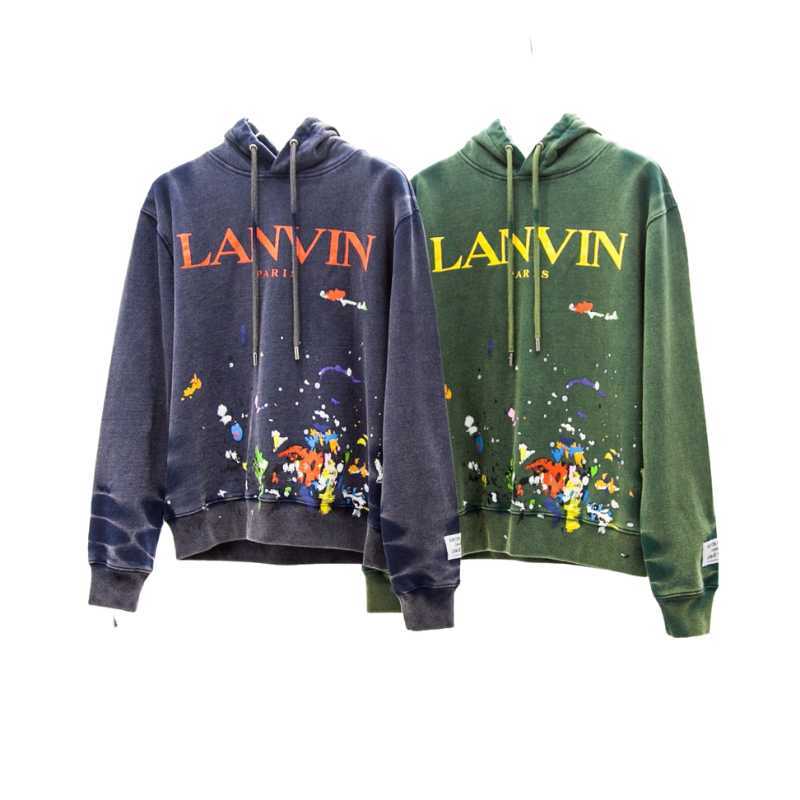 Lanvin x Gallery langfan Yang Mi' co branded splash ink graffiti printed Hoodie men' and women' fashion brand, Purple
Lanvin x Gallery langfan Yang Mi' co branded splash ink graffiti printed Hoodie men' and women' fashion brand, Purple