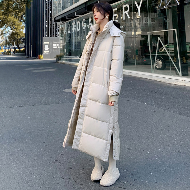 2021 New Fashion X-long Stand Collar Hooded Winter Jacket Women Solid Full Sleeve Button Slit Zipper Ladies Down Coat Parka Female C4mr, Black
2021 New Fashion X-long Stand Collar Hooded Winter Jacket Women Solid Full Sleeve Button Slit Zipper Ladies Down Coat Parka Female C4mr, Black