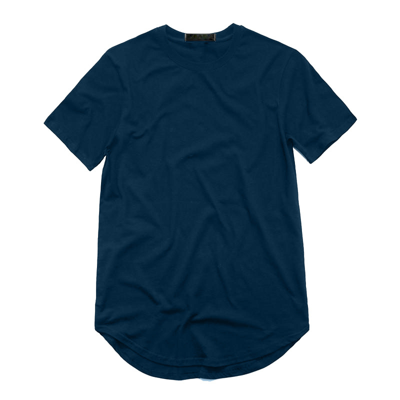 7 colors Men's T Shirt Fashion Extended Street StyleT-Shirt Men's clothing Curved Hem Long line Tops Tees Hip Hop Urban Blank Basic t Shirts