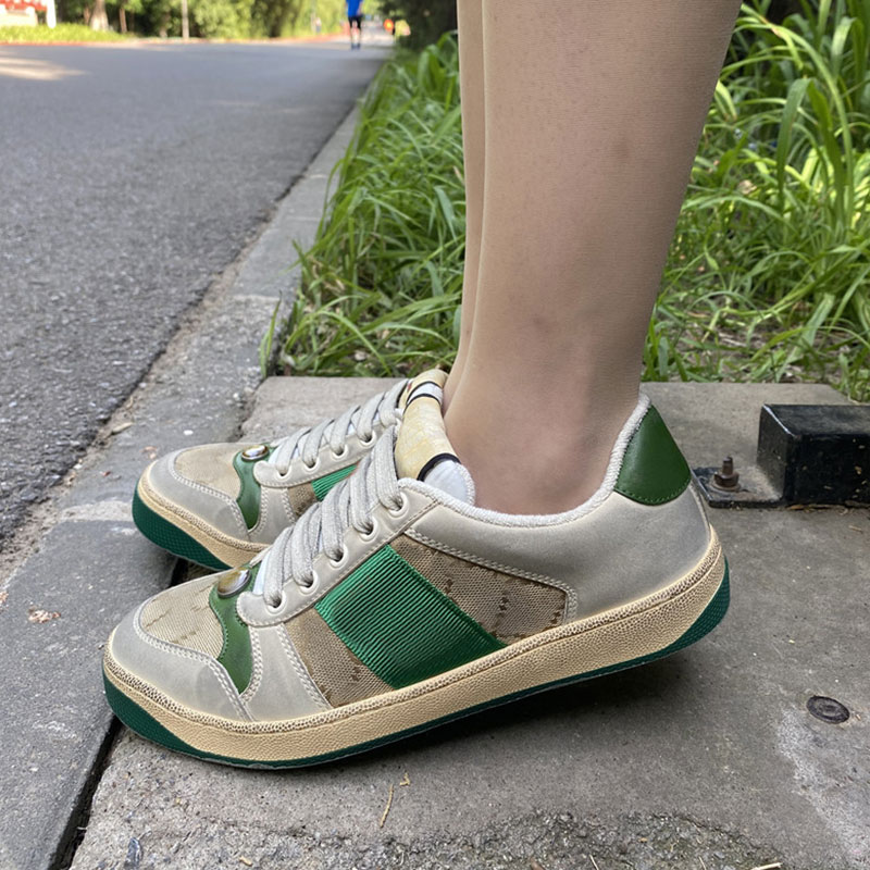 Top quality Green Dirty Fashion Mens Casual Dress shoes Designer shoes Women Screener Real leather sneaker, As pic
Top quality Green Dirty Fashion Mens Casual Dress shoes Designer shoes Women Screener Real leather sneaker, As pic
