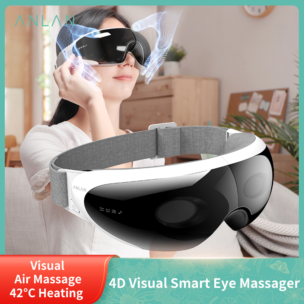 ANLAN 4D Visual Smart Eye Massage Glasses Wireless Air Compression 42 Hot Eye Massage Large Battery Relieve Eye Fatigue Massage
ANLAN 4D Visual Smart Eye Massage Glasses Wireless Air Compression 42 Hot Eye Massage Large Battery Relieve Eye Fatigue Massage