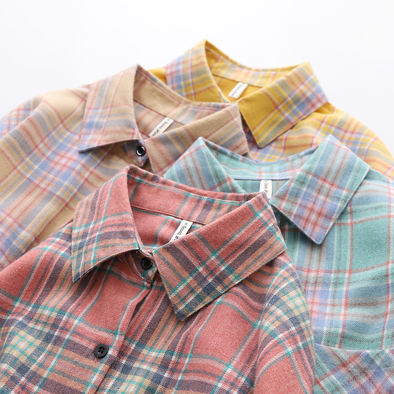 2021 New Plaid Shirts Womens Casual Blouses and Tops Long Sleeve Female Clothes Spring Autumn 8396
2021 New Plaid Shirts Womens Casual Blouses and Tops Long Sleeve Female Clothes Spring Autumn 8396