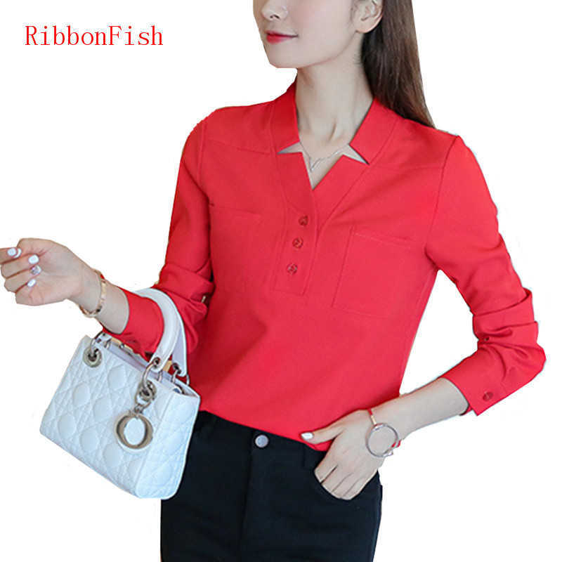 Spring Summer Style Women Office Work Wear OL Chiffon Blouses Shirt Lady Grils Long Sleeve Decor V-Neck Blusas DF1175 210609, White
Spring Summer Style Women Office Work Wear OL Chiffon Blouses Shirt Lady Grils Long Sleeve Decor V-Neck Blusas DF1175 210609, White