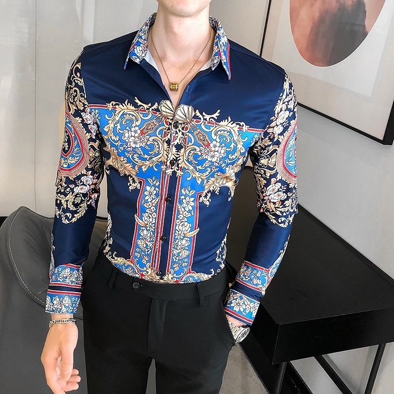 New Primavera Nova 2021 De Luxo Do Vintage Impresso Camisa Masculina Manga Longa Clube Noturno/baile/festa Casual Blusa Homme Branco/azul F8, White
New Primavera Nova 2021 De Luxo Do Vintage Impresso Camisa Masculina Manga Longa Clube Noturno/baile/festa Casual Blusa Homme Branco/azul F8, White