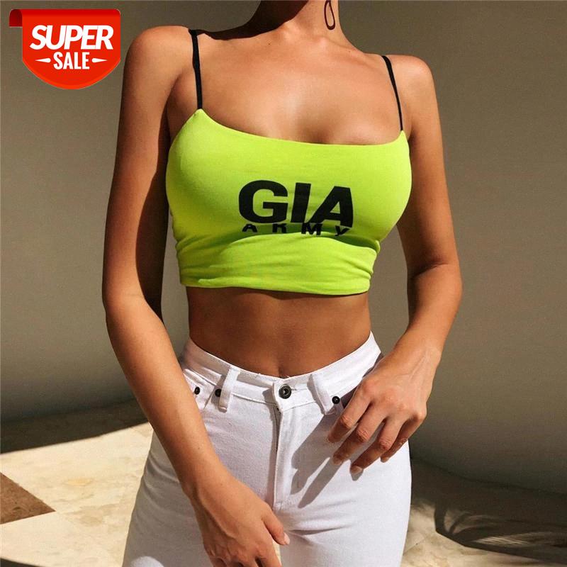 Dulzura letter print strap camis women crop top neon bodycon sexy 2020 summer clothes streetwear party festival clothing club #nB2B, White
Dulzura letter print strap camis women crop top neon bodycon sexy 2020 summer clothes streetwear party festival clothing club #nB2B, White