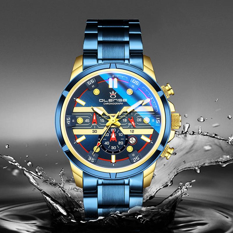Wristwatches Military Watches Men All Steel Band Waterproof Quartz Wristwatch Chronograph Clock Male Fashion Sports Watch Drop, Pol9001m gloden
Wristwatches Military Watches Men All Steel Band Waterproof Quartz Wristwatch Chronograph Clock Male Fashion Sports Watch Drop, Pol9001m gloden