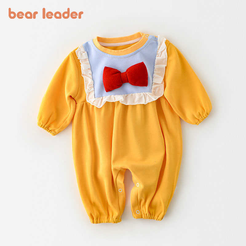 Bear Leader Toddler Girls Boys Casual Rompers Fashion Spring Infant Girl Bowknot Princess Costumes Bebes Sweet Jumpsuits 210708, Ah6195yellow
Bear Leader Toddler Girls Boys Casual Rompers Fashion Spring Infant Girl Bowknot Princess Costumes Bebes Sweet Jumpsuits 210708, Ah6195yellow