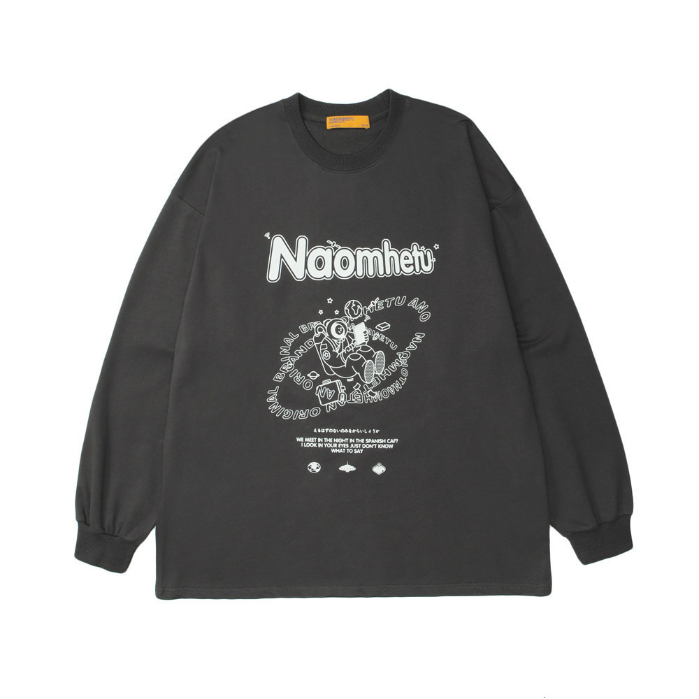 Sweatshirts Cartoon alphabet printed hoodless sweater mens street trend loose round neck long sleeve lazy fashion brand bottom shirt Hoodie, White
Sweatshirts Cartoon alphabet printed hoodless sweater mens street trend loose round neck long sleeve lazy fashion brand bottom shirt Hoodie, White