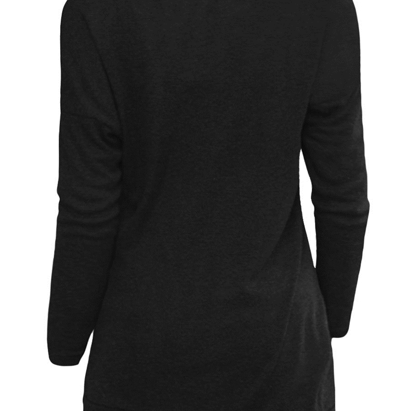 Wipalo Women Fashion Side Button Detail Plus Size TShirt O Neck Long Sleeves Casual Solid Tunic Tee Ladies Tee Top Big Size 5XL T200319