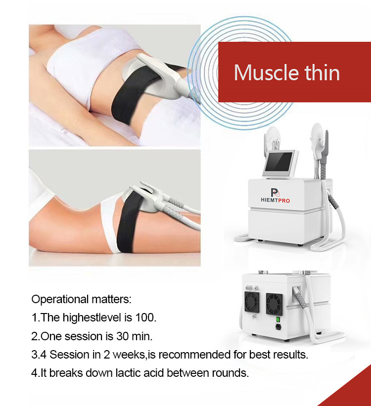 Factory Direct Selling Slimming Equipment Portable High Intensity Foucsed Electromagnetic Body Contouring Slimm Muscle Building EMS Machine