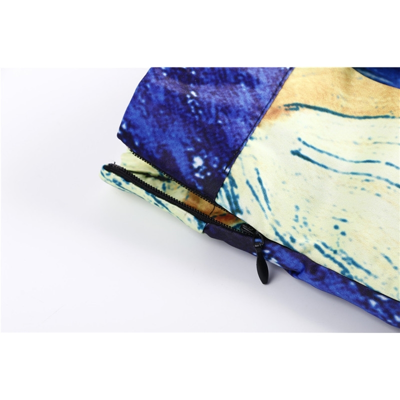 Women Maxi Skirts Van Gogh Starry Sky Oil Painting 3D Digital Print High Waist Skirt Rockabilly Tutu Retro Puff Skirt SP003 210306