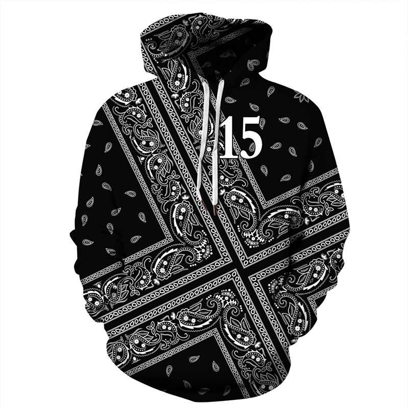 Black 3D Paisley Print Hoodie Sweatshirt Men Women Autumn Winter Casual Hoodies Men Hip Hop Streetwear Hoody Tracksuit 201126