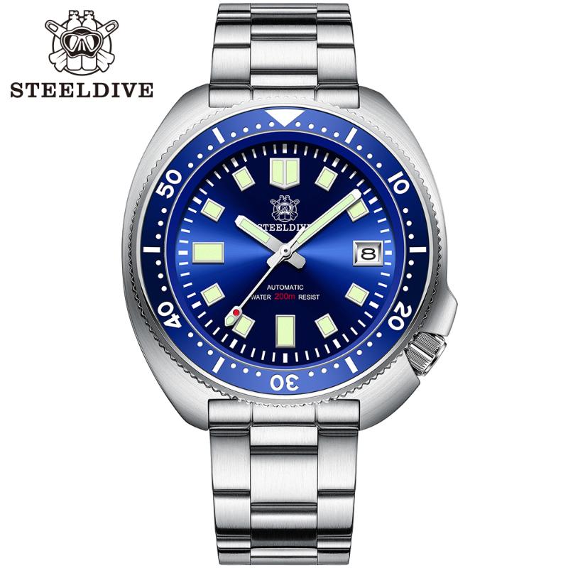 Wristwatches Steeldive SD1970 Abalone Dive Watch 200m Sapphire Crystal Calendar NH35 Automatic Mechanical Steel Diving Men's, 70gr-br no logo
Wristwatches Steeldive SD1970 Abalone Dive Watch 200m Sapphire Crystal Calendar NH35 Automatic Mechanical Steel Diving Men's, 70gr-br no logo