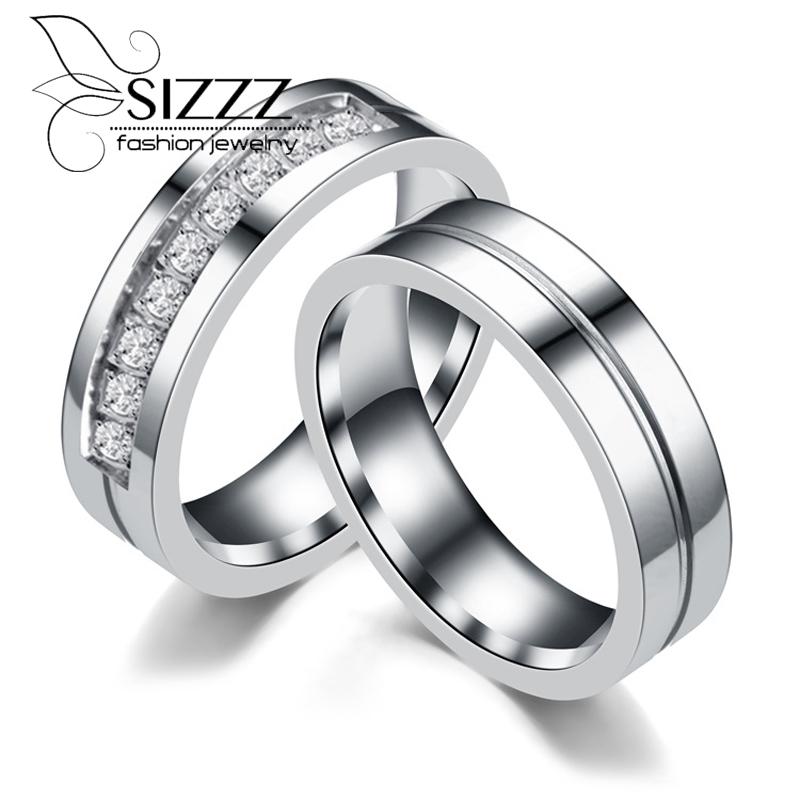Wedding Rings SIZZZ 2021 Simple Hand Jewelry Explosions Stainless Steel Cubic Zirconia Ring For Women/Men
Wedding Rings SIZZZ 2021 Simple Hand Jewelry Explosions Stainless Steel Cubic Zirconia Ring For Women/Men